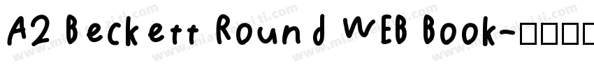 A2 Beckett Round WEB Book字体转换